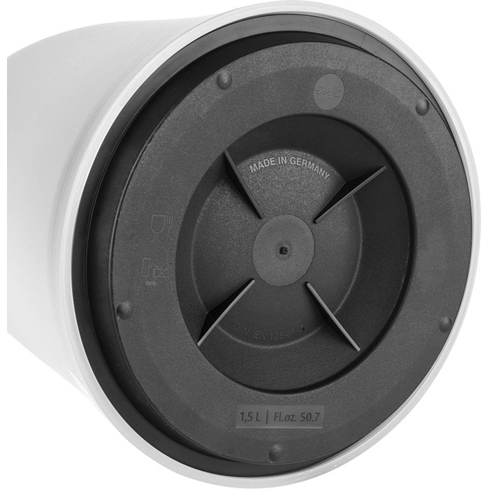 Термос Emsa Mambo Isolierkanne 1000 мл, білий, з Quick Tip, зберігає тепло 12 год, холод 24 год