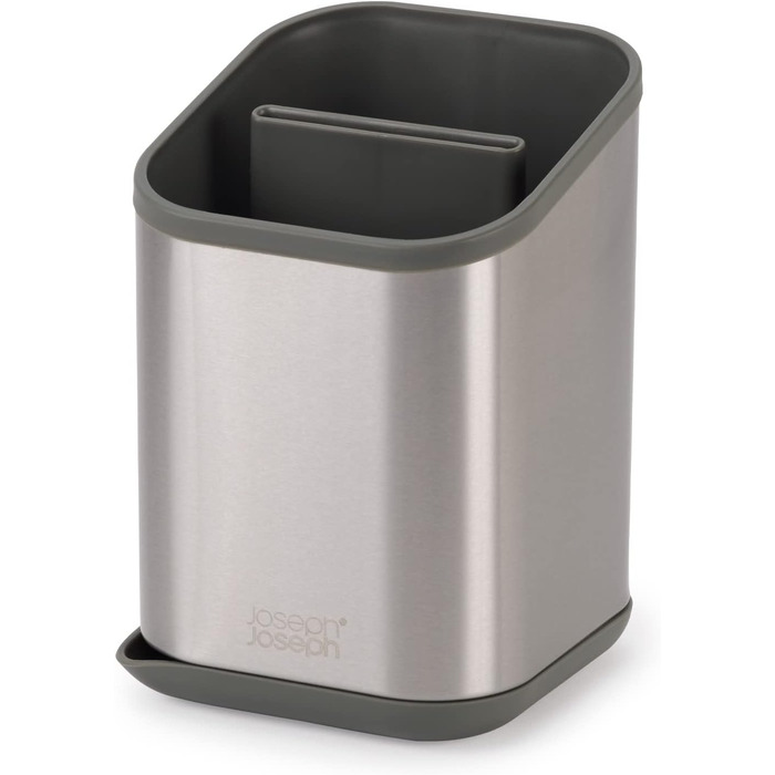 Підставка для столових приборів Joseph Joseph Duo для кухонної мийки з місцем для ножів, сіра (сталь)