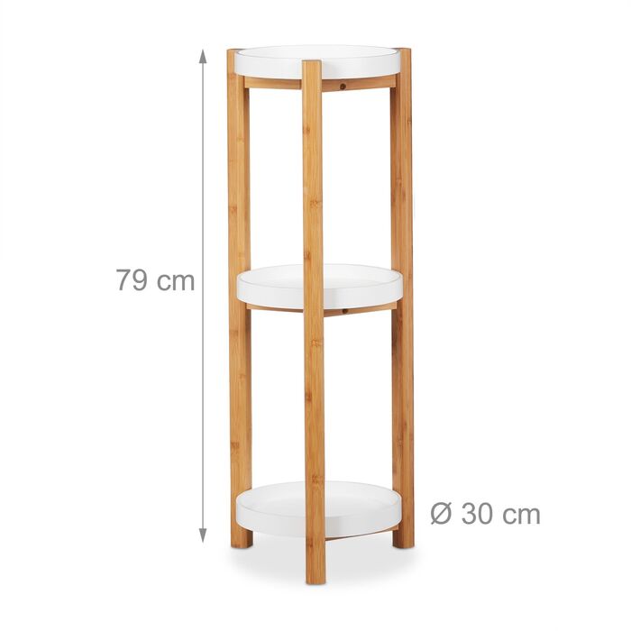 Кругла полиця для квітів Relaxdays