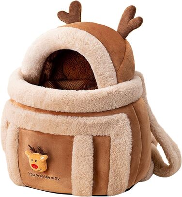Клітка для собак зимова котячий рюкзак кошеня плюшевий