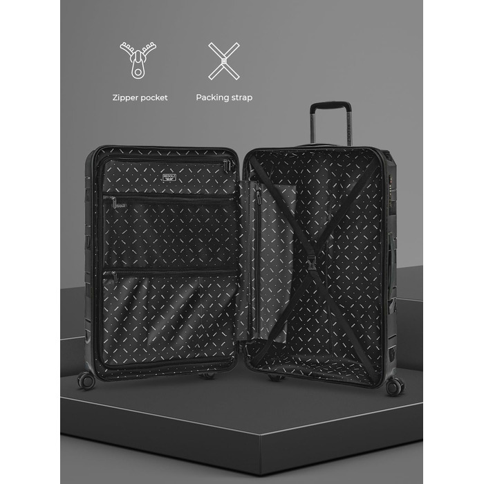 Візок REDOLZ Hard Shell 67см Легкий поліпропілен 4-Дві котушки та TSA (Essentials 10)