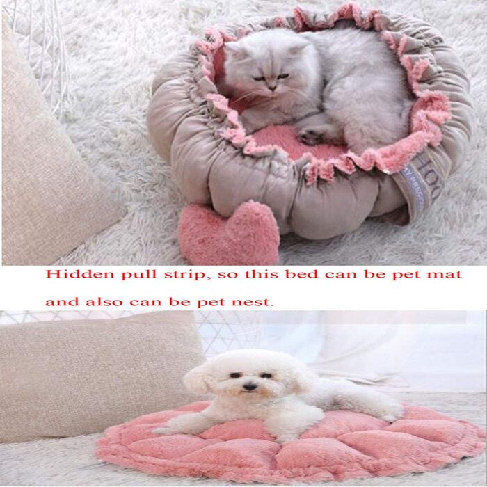 Підстилка для собак Glield і килимок для собак для маленьких собак і кішок рожеві круглі PTW05
