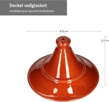 Тажин MamboCat Schmortopf - 2 літри, ручна робота, середземноморський стиль, східний, марокканський, антиквітет/вінтаж, середньовічний, вікінгський