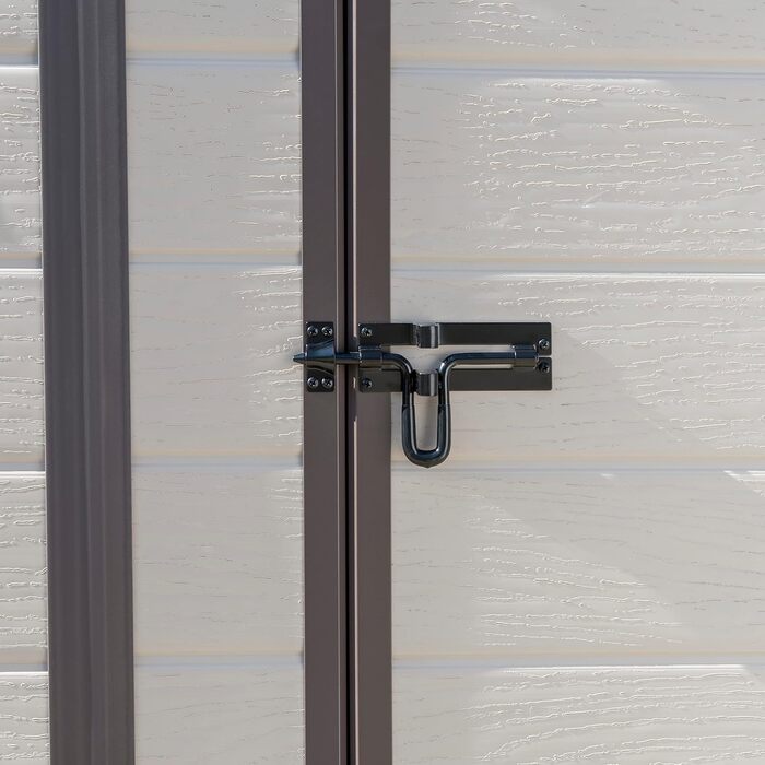 Сарай садовий Keter Manor Pent 6x4, пластиковий, бежевий, 183.5x111x200.5 см, для вулиці, вологостійкий