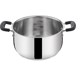 Каструля Lagostina Praktischer з 2 ручками для індукції, сіра, 20 см, сталь 18/10