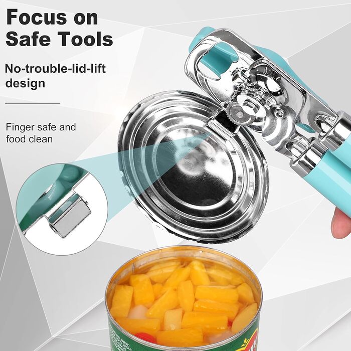 Ручний відкривач консерв з магнітом, з нержавіючої сталі, з відкривачем пляшок Aqua Sky