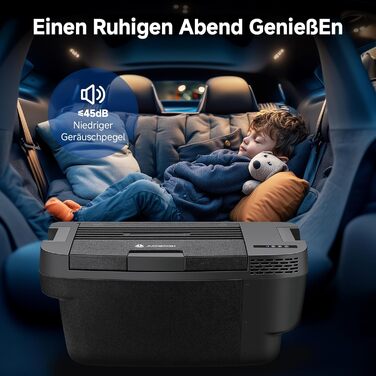 Компактний компресорний холодильник AAOBOSI 35L з Wi-Fi, USB, 12/24/240V для авто, кемпінгу та подорожей