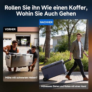 Автомобільний компресорний холодильник AAOBOSI 75л: Електричний, IPX4, -20°C/+20°C для авто, кемпінгу, подорожей