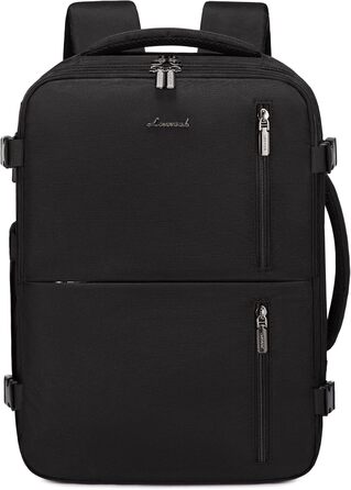 Рюкзак LOVEVOOK для ручної поклажі 40x30x20, 24л, для ноутбука 14 дюймів, з USB, чорний