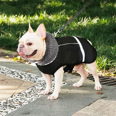 Світловідбиваючі пальто PENIVO для холодної погоди, регульована одяг для собак, зимова Водонепроникна Вулична куртка для собак, утеплена тепла куртка для собак, светр для маленьких і середніх собак (L, Синій) L (упаковка з 1) Синій