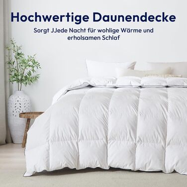 Преміум ковдра з гусячого пуху та пера 135x200 см, цілорічна, з біо-бавовни, сертифікація Öko-TEX 100, DOWN Pass, RDS, 135 x 200 см