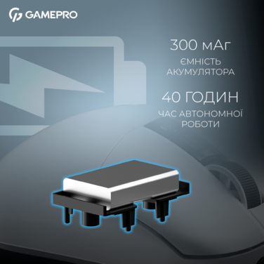 Бездротова ігрова миша GamePro Asgard Thor (GM023W) 1К  зарядна станція\ресивер