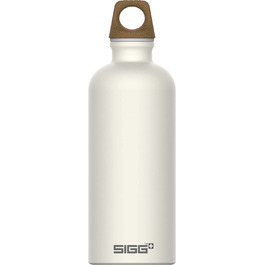 Алюмінієва пляшка для пиття SIGG Traveller MyPlanet-підходить для газованих напоїв-герметичний-Легкий - не містить бісфенолу А-сертифікований на нейтральний рівень викидів вуглецю-0,6 л / 1 л (прямий, звичайний 0,6 л)