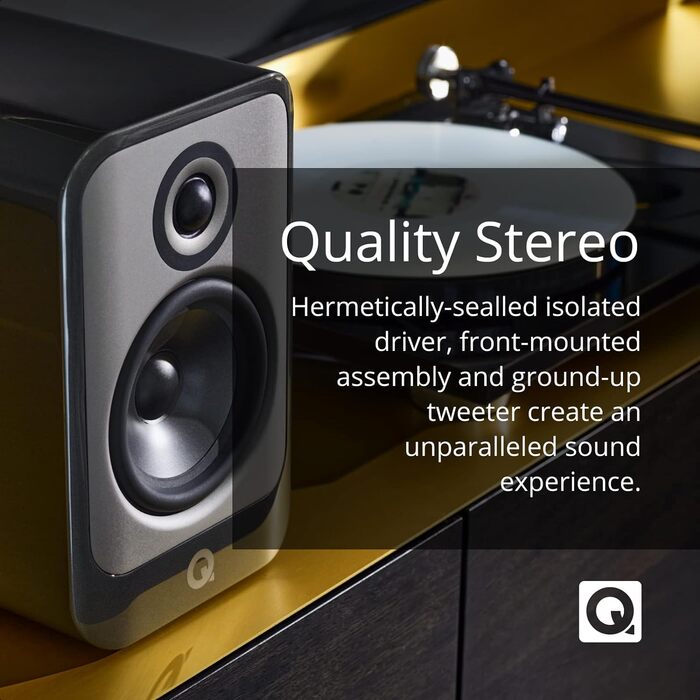 Q Acoustics Concept 30 Black Shelf Speakers (Pair)  Поличкова акустика (пара)