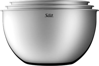 Набір кухонних мисок Silit 3 шт. з нержавіючої сталі, мультифункціональні (для замішування, салатів, подачі), стікліть