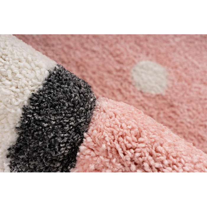 Килимок Qiyano для дитячої кімнати Ігровий килимок з тваринним мотивом Ведмідь Панда Ведмідь Кролик Пінгвін Дитячий килимок для хлопчика і дівчинки, мотив пінгвін, колір рожевий, розмір 80 х 150 см 120 х 170 см Rosa400
