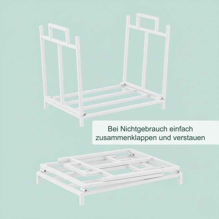 Підставка для дров Relaxdays складна металева