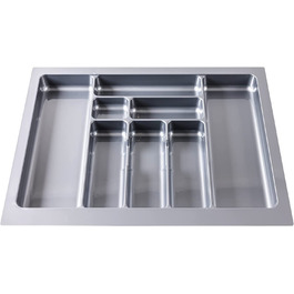 Ящик для столових приладів для висувних ящиків Органайзер для кухонних столових приладів (сірий колір 635x490 мм)