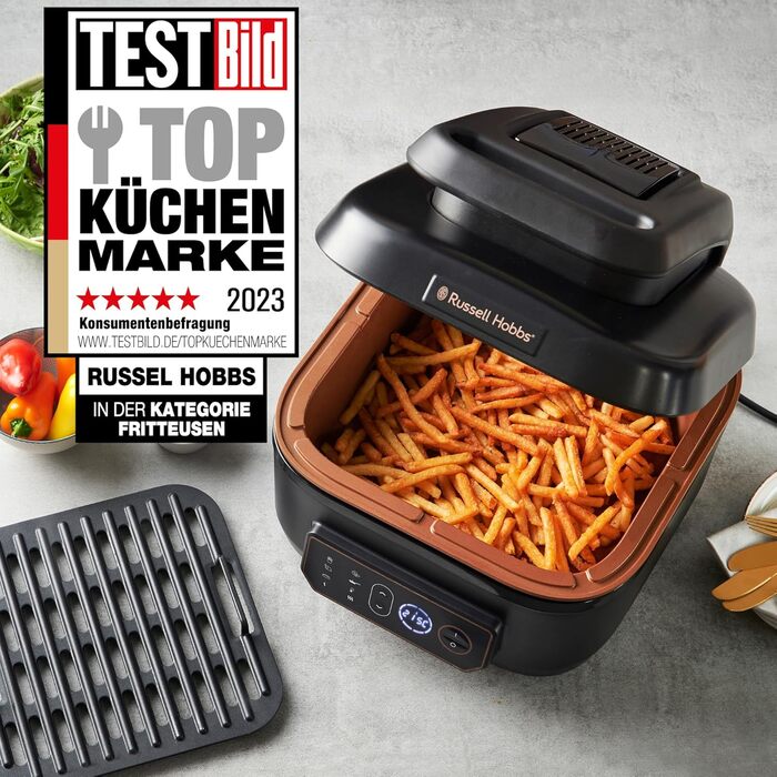 Фритюрниця Russell Hobbs SatisFry XL 5.5л з Rapid Air: гриль, мультиварка, повільне приготування, випікання