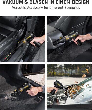 Бездротовий автомобільний пилосос Fanttik Slim V10 Mix 4-в-1, потужність 16 кПа, з LED-дисплеєм та функцією обдуву для авто, офісу та клавіатур