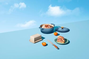 Сковорода Le Creuset Signature з чавуну з кришкою, Ø 20 см, 2,4 л, Chambray