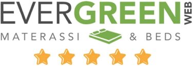 Ортопедичні подушки EVERGREENWEB 2 шт. з віскоеластичної піни 40x70x12 см з чохлом з алое вера. Виробництво Італія.