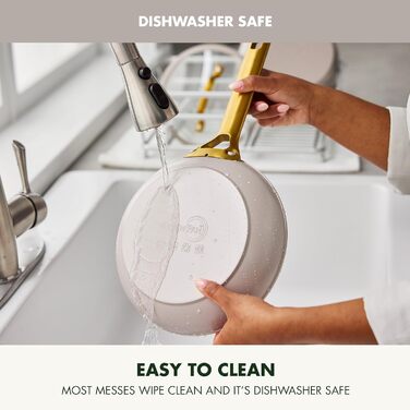 Набір сковорідок GreenPan з антипригарним покриттям, 25.4 см та 30.5 см, кераміка, нержавіюча сталь, NSF-сертифіковані, без PFAS, для плити та духовки, моховий зелений