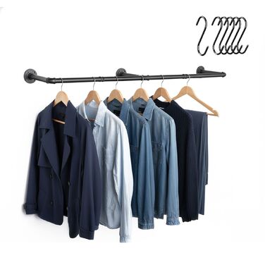 Relaxdays Промислова вішалка для одягу на стіну