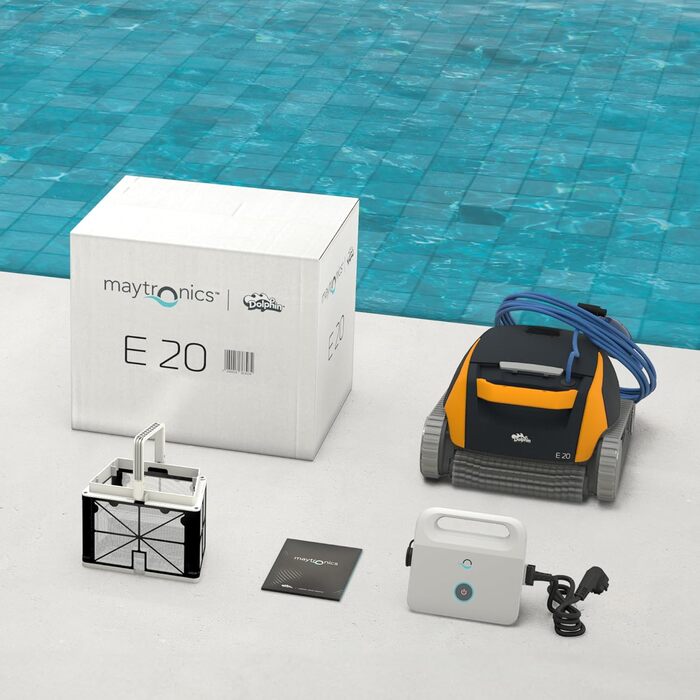 Робот-пилосос для басейну Dolphin E20 - автоматичне очищення дна та стін, для вбудованих басейнів до 10 м