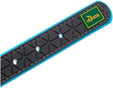 Нашийник для собак HUNTER CONVENIENCE COMFORT, нейлон та неопрен, бірюзовий, 50 см