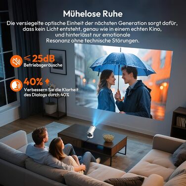 Портативний проєктор Xgody Gimbal 3: 720P HD, 4K/1080P, 12000 Люмен, Android 11.0, WiFi 6, Bluetooth, Auto Keystone, для домашнього кінотеатру