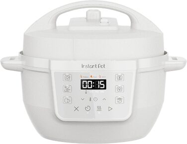Мультиварка Instant Pot 3.8L 7-в-1: мультикок, рисоварка, пароварка, сковорода, йогуртниця, підігрівач - білий морський кришталь