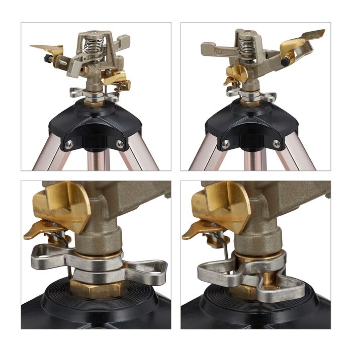 Розпилювач для поливу з металевим триногим стійкою