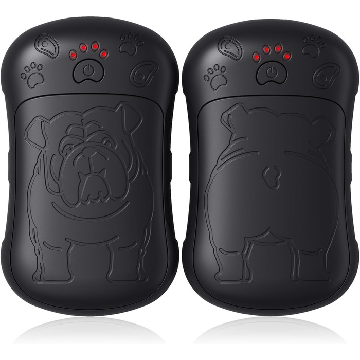 Електричні грілки для рук, 2 шт. 6000mAh, акумуляторні, багаторазові, для спорту, полювання, кемпінгу, теплий подарунок для жінок, чоловіків, дітей (чорний)