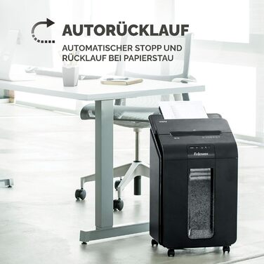 Fellowes Autofeed Aktenvernichter AutoMax 90M: Шредер для паперу з автоподачею, MiniCut (P4), 90 аркушів за 5 хвилин, 17 літрів