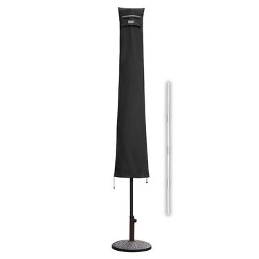 Захисний чохол для парасольки/газонного парасольки, чорний (190x30/50 см)