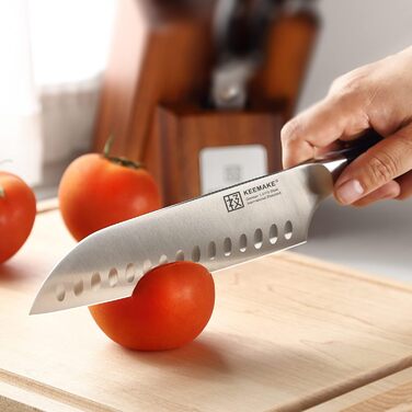 Набір кухонних ножів Keemake 8 предметів з бруском: кухонні ножі, ніж для хліба, ніж для м'яса. Набір ножів для кухні, 8 шт.