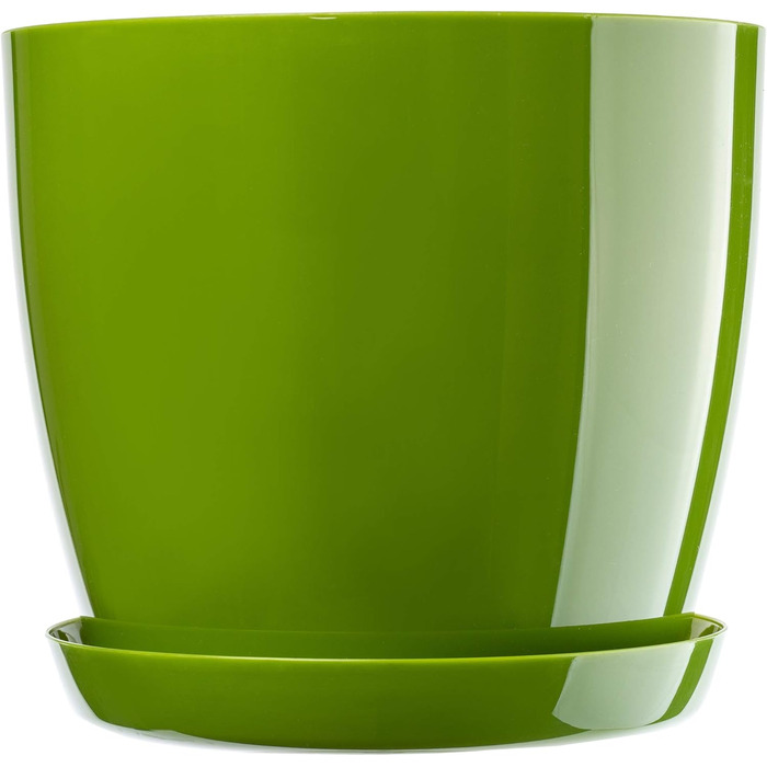 Набір горщиків для квітів KADAX (3 шт.) – зелений, 20/23 см | Пластикові горщики для дому, підвіконня, кімнатні рослини та трави