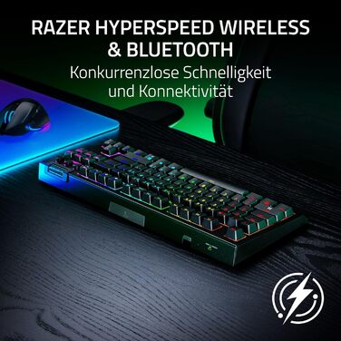 Механічна ігрова клавіатура Razer BlackWidow V4 TKL HyperSpeed з Green Switch (RGB Chroma, 6 макро-клавіші, QWERTZ DE-Layout)