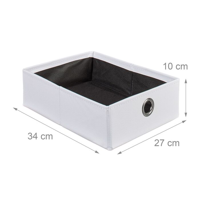 Відкидна табуретка Relaxdays з штучної шкіри та двома відділеннями