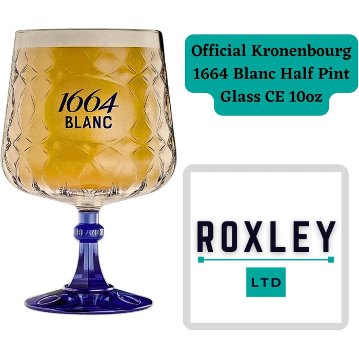 Склянка для пива Kronenbourg Blanc Roxley Man Cave - преміум скло
