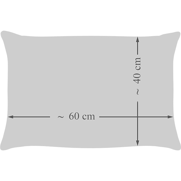 Декоративна подушка Amilian 80x80 з наповнювачем і чохлом (60x40 см, повітряні кульки-літачки)