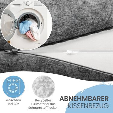 Підвалин для спини ELONEO з підлокітниками – м'яке крісло для читання в ліжко та диван, 76 × 46 × 40 см