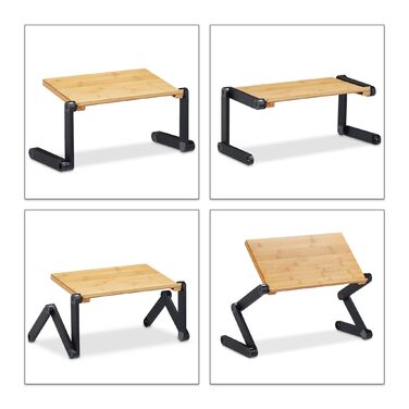 Підставка для ноутбука Relaxdays з бамбука та алюмінію