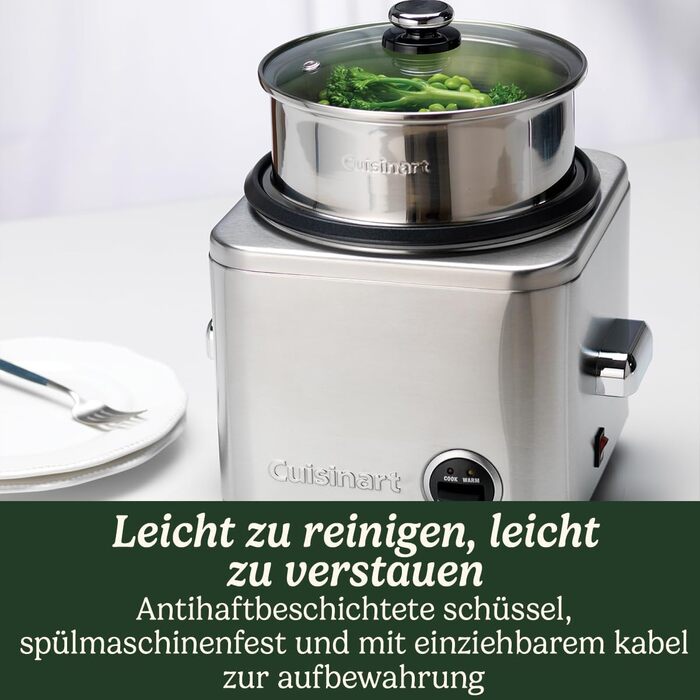 Мультиварка Cuisinart Cook In 5 in 1: гриль, смаження, приготування на пару, тушкування, томління | Нержавіюча сталь, антипригарне покриття, сталеві пластини та сковорідки | Сірий колір