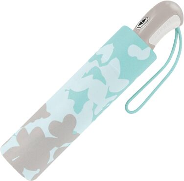 Жіноча кишенькова парасолька Esprit Easymatic з автоматичним відкриттям-закриттям - поцілунок метелика Aqua-grey