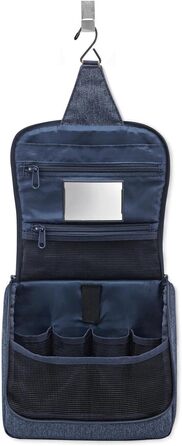 Практична сумка для туалету з гачком, водовідштовхувальний матеріал (ялинка темно-синього кольору)