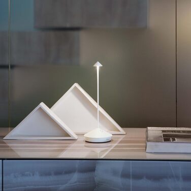 Zafferano Pina Pro: Бездротова LED-лампа для дому та саду, сенсорне керування, диммування, 2700K, пісочний колір
