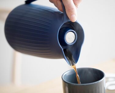 Термос Kähler Isolierkanne 1.0 л Hammershøi для чаю та кави, білий (1л, сірий)