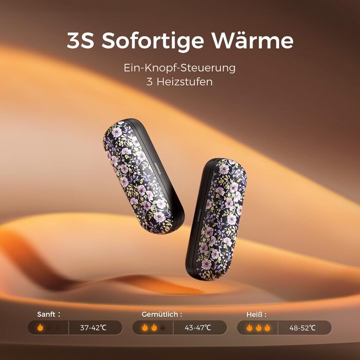 Грілки для рук OCOOPA UT2S Mini, 5200mAh, 2 шт. - Магнітні електричні грілки для рук, багаторазові, для кемпінгу та активного відпочинку